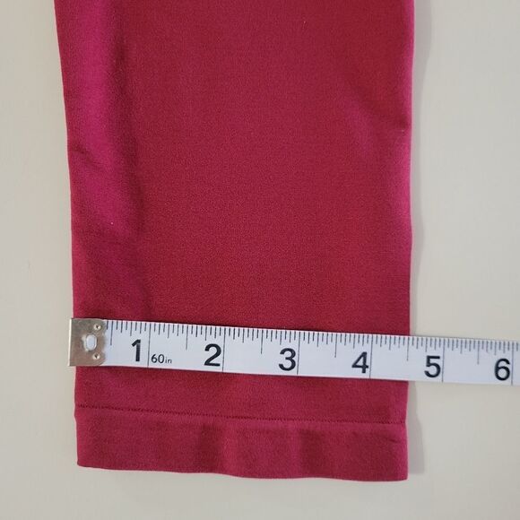 Zenena Outfitters Burgundy Capri Leggings - Picture 8 of 11